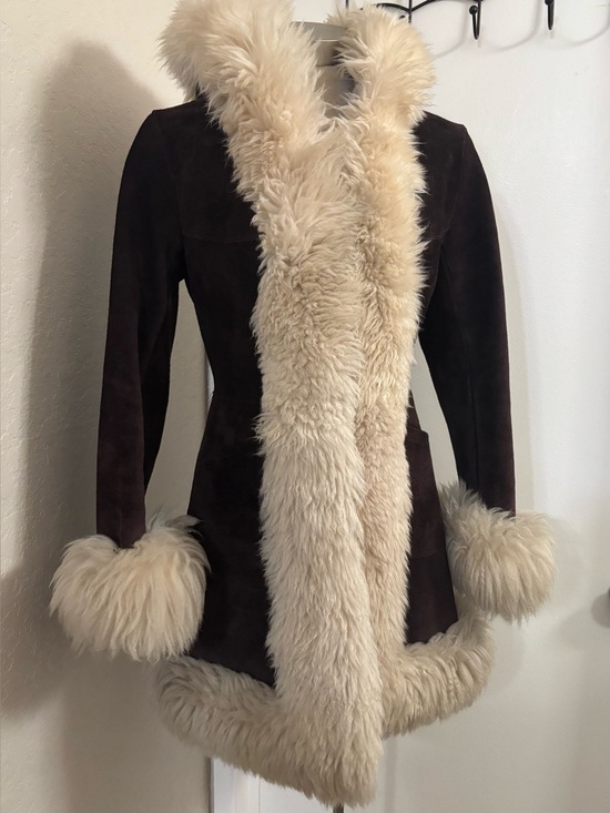 Vintage Jackets & Blazers - 60-70’s vintage genuine fur/leather penny lane coat